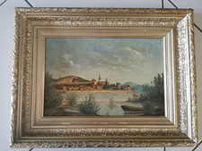Huile toile encadrée d'occasion  Cusset