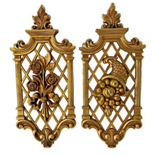Vintage gold floral for sale  Tillamook