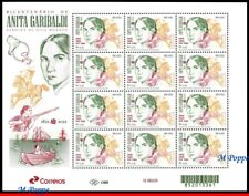 21-11 BRASIL 2021 ANITA GARIBALDI, HEROÍNA, EDIÇÃO CONJUNTA COM URUGUAI, FOLHA SEM MARCA DE CHARNEIRA, usado comprar usado  Brasil 