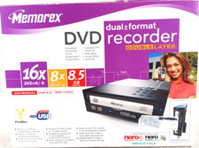 Gravador de DVD Memorex multiformato Nero 7 MRX-525GE USB 2.0 8.5 GB 18x DVD+R NOVO NA CAIXA comprar usado  Enviando para Brazil
