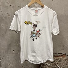 Camiseta Rabbids Go Home branca vintage Y2K manga curta videogame Wii unissex adulto M comprar usado  Enviando para Brazil