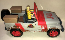 Veículo automotivo Jurassic Park Jeep Wrangler JP10 com boneco Dr Ellie Sattler Raptor, usado comprar usado  Enviando para Brazil