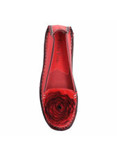 Ballerine cuir rouge d'occasion  Biscarrosse