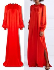 Usado, Vestido maxi ROSETTA GETTY tamanho 8 ombro frio cetim vermelho NOVO EM FOLHA comprar usado  Enviando para Brazil