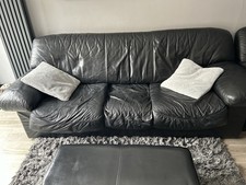Piece black leather for sale Piece black leather for sale  HATFIELD