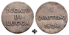 Lucca quattrino 1826 usato Lucca quattrino 1826 usato  Cremona