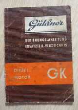 Güldner dieselmotor bedienung gebraucht kaufen  Recke