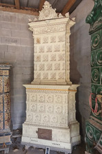 Poêle ancien carrelage d'occasion  Bischwiller