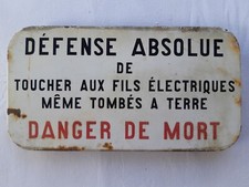 Plaque émaillée défense d'occasion  France