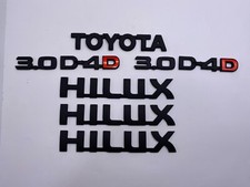 conjunto de emblemas compatível com Toyota HILUX VIGO MK6 MK7 2005-2015 preto, usado comprar usado  Enviando para Brazil