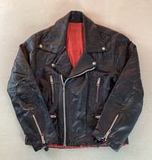 Vintage leather biker for sale  ROYSTON