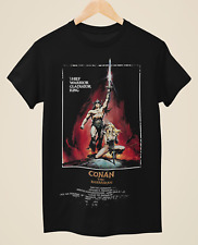 Camiseta preta unissex inspirada em pôster de filme Conan The Barbarian comprar usado  Enviando para Brazil