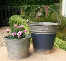 Galvanised metal bucket for sale  BRIDGNORTH