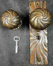 Usado, Conjunto de entrada/vestíbulo Russell & Erwin padrão redemoinho 1891 com chave E-10800 comprar usado  Enviando para Brazil
