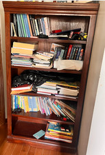 Dark mahogany bookshelf for sale  Hudson