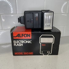 Flash Elétrico Vintage ALFON Modelo 580-MD Para Canon, Nikon, Minolta, Pentax, usado comprar usado  Enviando para Brazil