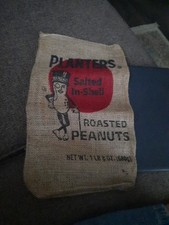 planters bag peanut burlap for sale  Houston