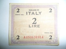 2 lire 1943 usato  Reggio Calabria