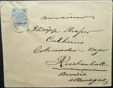 PO AUSTRÍACO NA PALESTINA AGOSTO 1892 1pia CAPA DE TAXA DE JAFFA PARA ALEMANHA comprar usado  Enviando para Brazil