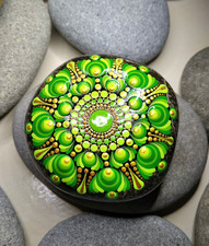 Mandala stein groß gebraucht kaufen  Friedrichshafen
