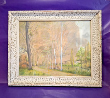 Tableau encadré aquarelle d'occasion  Château-la-Vallière