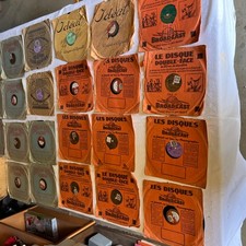 Lot disques anciens d'occasion  Aunac