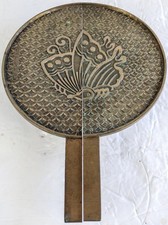 Maçanetas de porta de armário japonesas de bronze personalizadas feitas de espelho de mão antigo Kagami, usado comprar usado  Enviando para Brazil