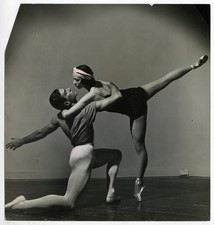 Foto vintage c.1950 HALSMAN de dançarinos Viola Essen & Andre Eglensky Apollo Ball comprar usado  Enviando para Brazil
