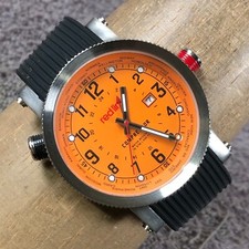 Relógio masculino Red Line compressor cristal mineral laranja borracha quartzo 45mm 8 1/4" comprar usado  Enviando para Brazil