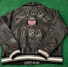 Vintage avirex leather d'occasion  Expédié en Belgium