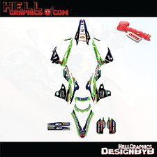 Adesivos verdes kits gráficos Fit KAWASAKI KXF 250 KXF250 2017 2018 2019 2020 comprar usado  Enviando para Brazil