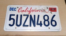 California american license for sale  ROBERTSBRIDGE