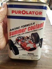 Usado, LATA DE REFRIGERANTE VINTAGE PUBLICIDADE PUROLATOR UM QUARTO VAZIA comprar usado  Enviando para Brazil