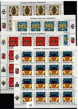 SM 16X RUMANIA - MNH - PÁJAROS - EMBLEMAS - 2008 segunda mano  Embacar hacia Mexico