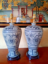 Pair celadon bird for sale  MARKET DRAYTON