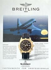 Usado, 1996 RELÓGIO BREITLING 1884 Chronomat Concorde Avião Estampa Vintage AD comprar usado  Enviando para Brazil