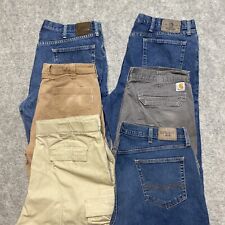 Lote por atacado de 6 jeans de trabalho grau A/B 40x32 Levis Wrangler Carhartt comprar usado  Enviando para Brazil