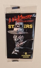 1984 A Nightmare on Elm Street - 6 SEIS adesivos - PACOTE LACRADO Freddy Krueger, usado comprar usado  Enviando para Brazil
