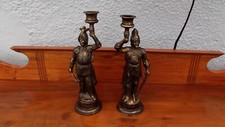 Pair antique spelter for sale  KEIGHLEY
