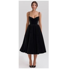 Vestido midi House of CB Mademoiselle preto veludo tule tamanho médio, usado comprar usado Vestido midi House of CB Mademoiselle preto veludo tule tamanho médio, usado comprar usado  Enviando para Brazil