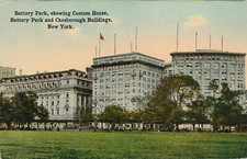 Usado, NEW YORK CITY-Battery Park, Custom House, Battery Park e edifícios de Chesborough comprar usado  Enviando para Brazil