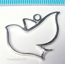 1x PINGENTE DE BERLOQUE DE PRATA ESTERLINA BRILHANTE PENDURADO POMBO PAZ #1215, usado comprar usado  Enviando para Brazil