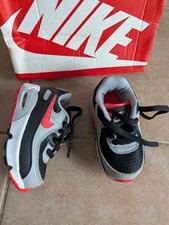  Tênis infantil Nike Air Max 90 LTR tamanho-4C EUA 19,5 euros preto/branco original novo comprar usado  Enviando para Brazil