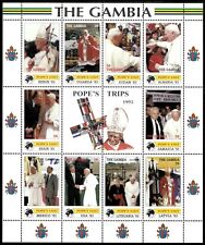 Gâmbia 2000-Papa 's Visitas, Benin, Espanha, EUA-Folha De 10v-Scott 2224-nunca usado, sem marca de charneira comprar usado  Enviando para Brazil