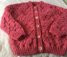 Coral hand knitted for sale  ABERGELE