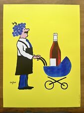 Affiche originale buvons d'occasion  Saint-Germain-en-Laye