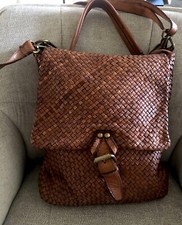 Ledertasche flechtleder cognac gebraucht kaufen  Rheurdt