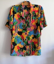 Blouse chemisier multicolore d'occasion  Bourg-de-Thizy