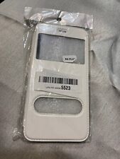 capa fólio estilo couro com janela - iPhone 6/6s plus - branca comprar usado  Enviando para Brazil