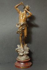 Alte 56cm bronzefigur gebraucht kaufen  Langweiler